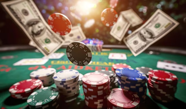Digital blackjack game interface on azura 77 mobile